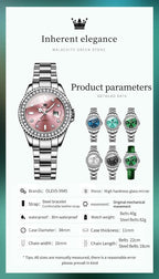 OLEVS Relojes para Mujeres Lujo Diamante con Fecha Analógico Cuartz para Mujer
