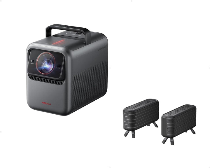 NEBULA Proyector láser 4K triple X1 con altavoces satélite, 3500 lú...