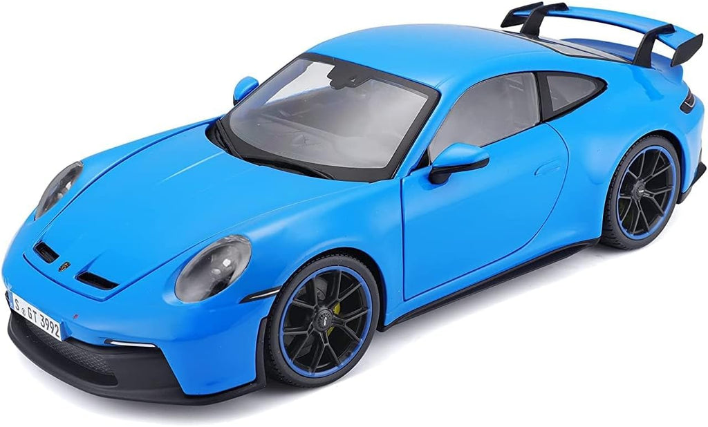 Maisto Super Car Porsche 911 GT3 2022 - Escala 1:18 - Increíblemente detallada réplica de automóvil coleccionable de fundición a presión, modelo de automóvil coleccionable, color azul