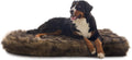 Laifug - Cama para perro de piel sintética de lujo, espuma viscoelástica de