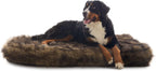 Laifug - Cama para perro de piel sintética de lujo, espuma viscoelástica de