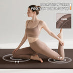 PAIDU Esterilla de yoga plegable para fitness, extra gruesa de 2/5 pulgadas (0.394 in) | TPE antideslizante certificado SGS | 75 x 26 pulgadas extra larga | portátil y fácil de almacenar | para yoga