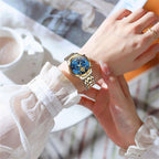 OLEVS Relojes para Mujer de Vestir Lujo Acero Inoxidable a Prueba de Agua Reloj de Muñeca