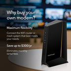 NETGEAR Nighthawk DOCSIS 31 Cable módem de división