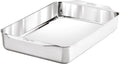All-Clad Bandeja rectangular de acero inoxidable para hornear de 9 x 13 pulgadas, triple capa para hornear consistente, (asar, hornear galletas, brownies y más) utensilios profesionales de acero