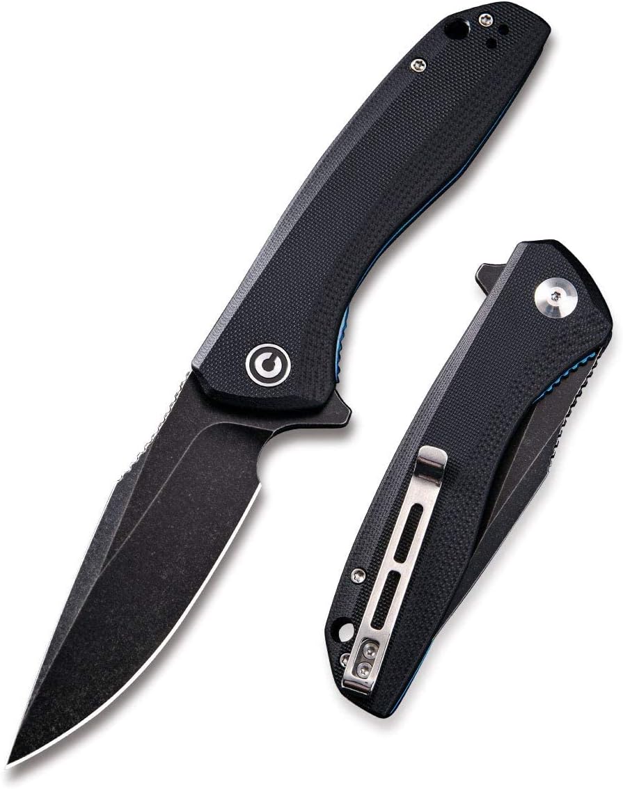 CIVIVI Baklash - Cuchillo de bolsillo plegable, hoja de 3.5 pulgadas, mango G10 C801H