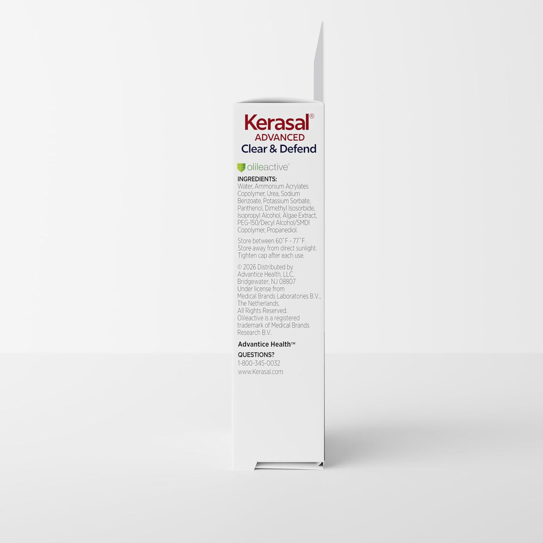 Kerasal Renovación avanzada de uñas Clear &amp; Defend, reparación...