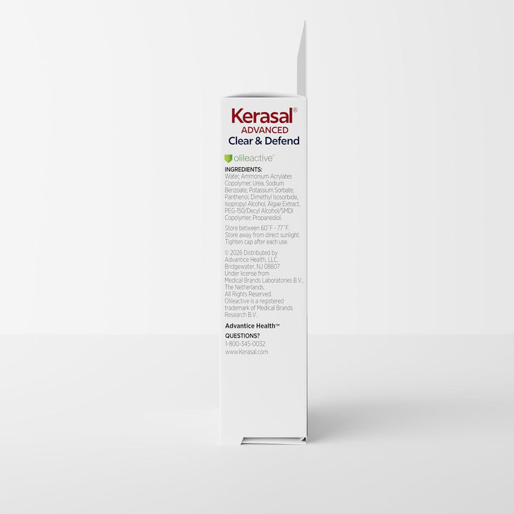 Kerasal Renovación avanzada de uñas Clear &amp; Defend, reparación...