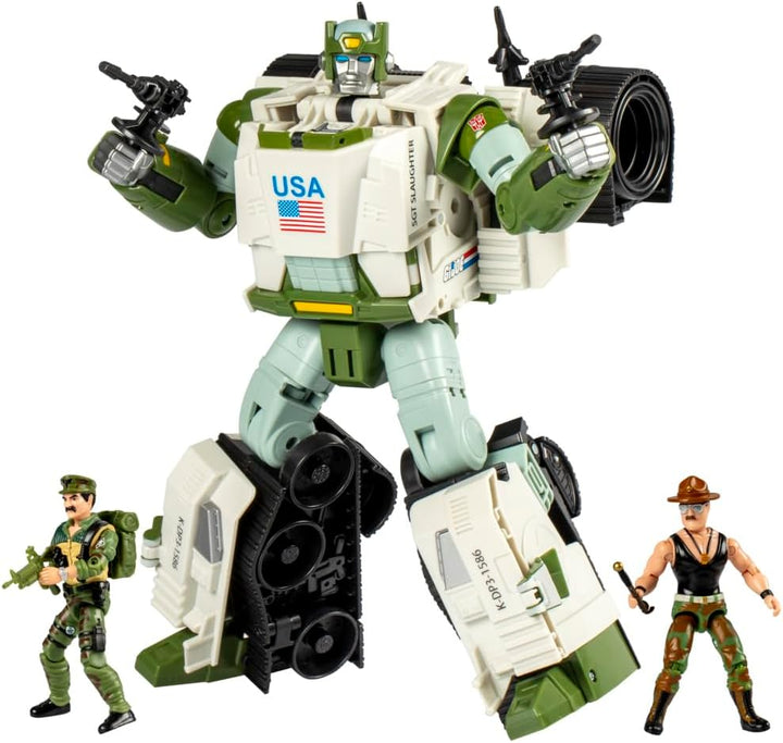 Transformers Collaborative G.I. Joe x Autobot Kup Triple T Figura d...