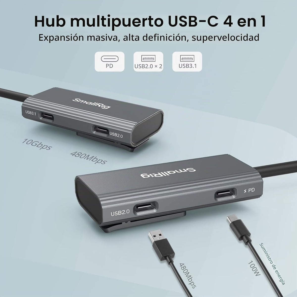 SMALLRIG, 4598, hub USB