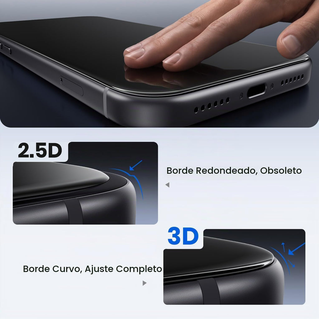 WSKEN Protector de pantalla de privacidad para teléfono 18 Pro Max - 3D