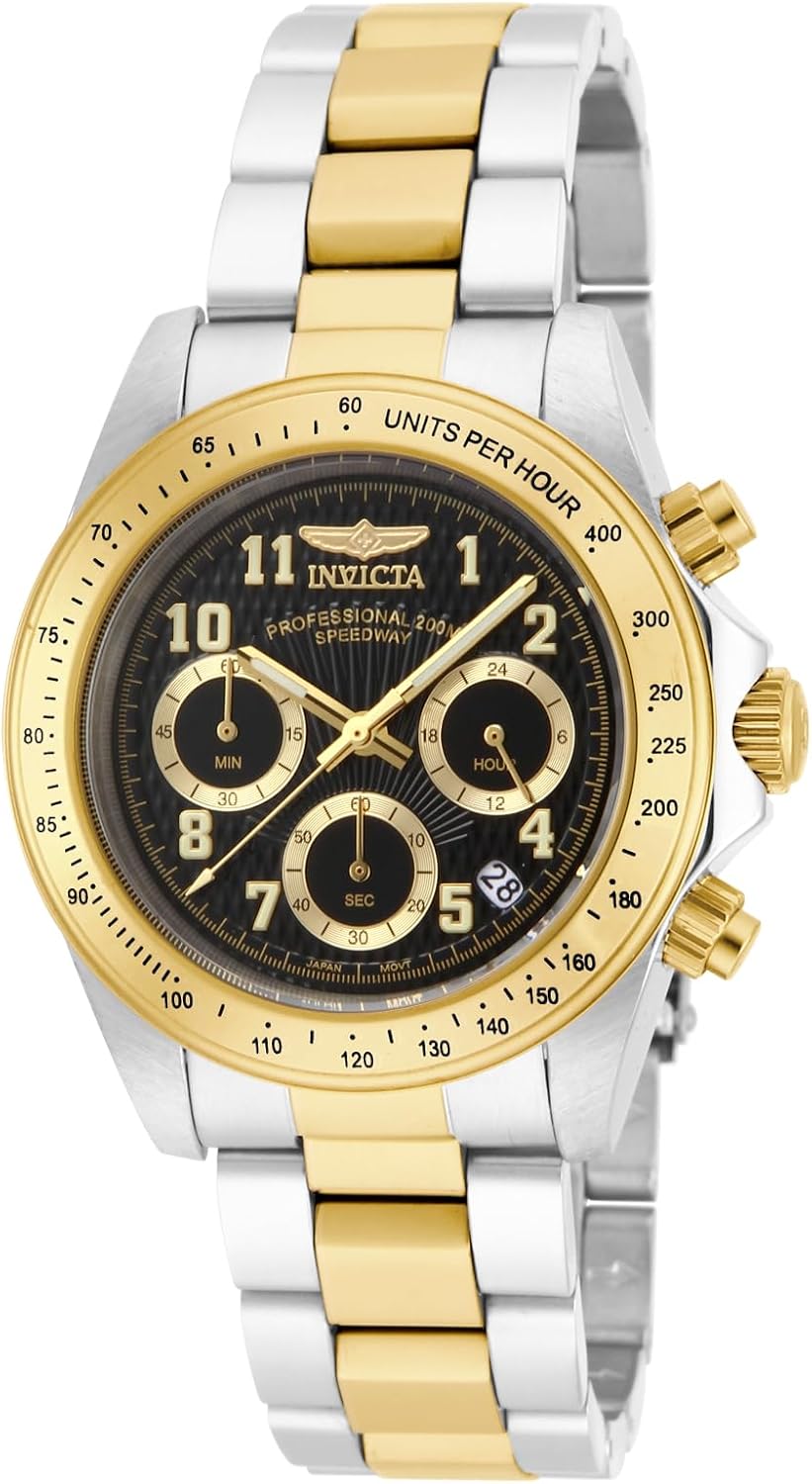 Reloj de cuarzo Invicta Speedway para hombre de acero inoxidable - 39 mm