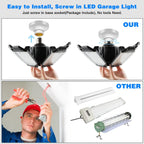 Lámpara Luces de garaje - 32000LM LED luces de techo de garaje 6500K luz