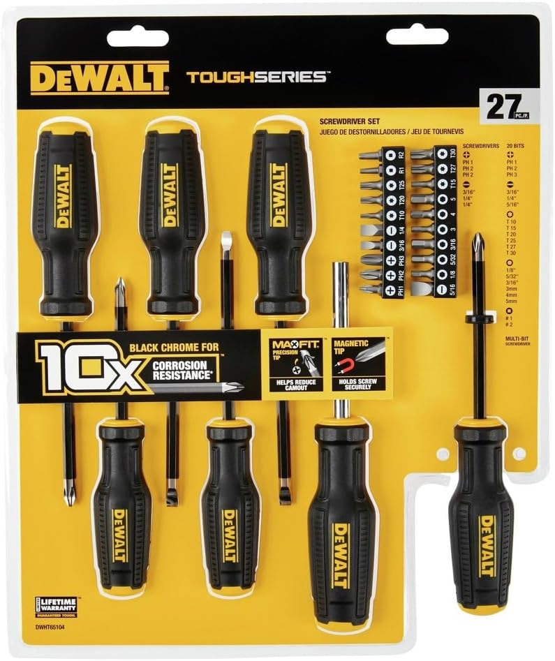 Dewalt DWHT65104 TOUGHSERIES™ Juego de destornilladores (27 piezas)