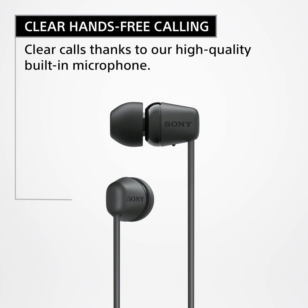 Sony WI-C100 - Auriculares inalámbricos Bluetooth con micrófono