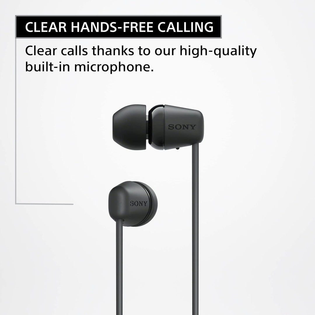 Sony WI-C100 - Auriculares inalámbricos Bluetooth con micrófono int...