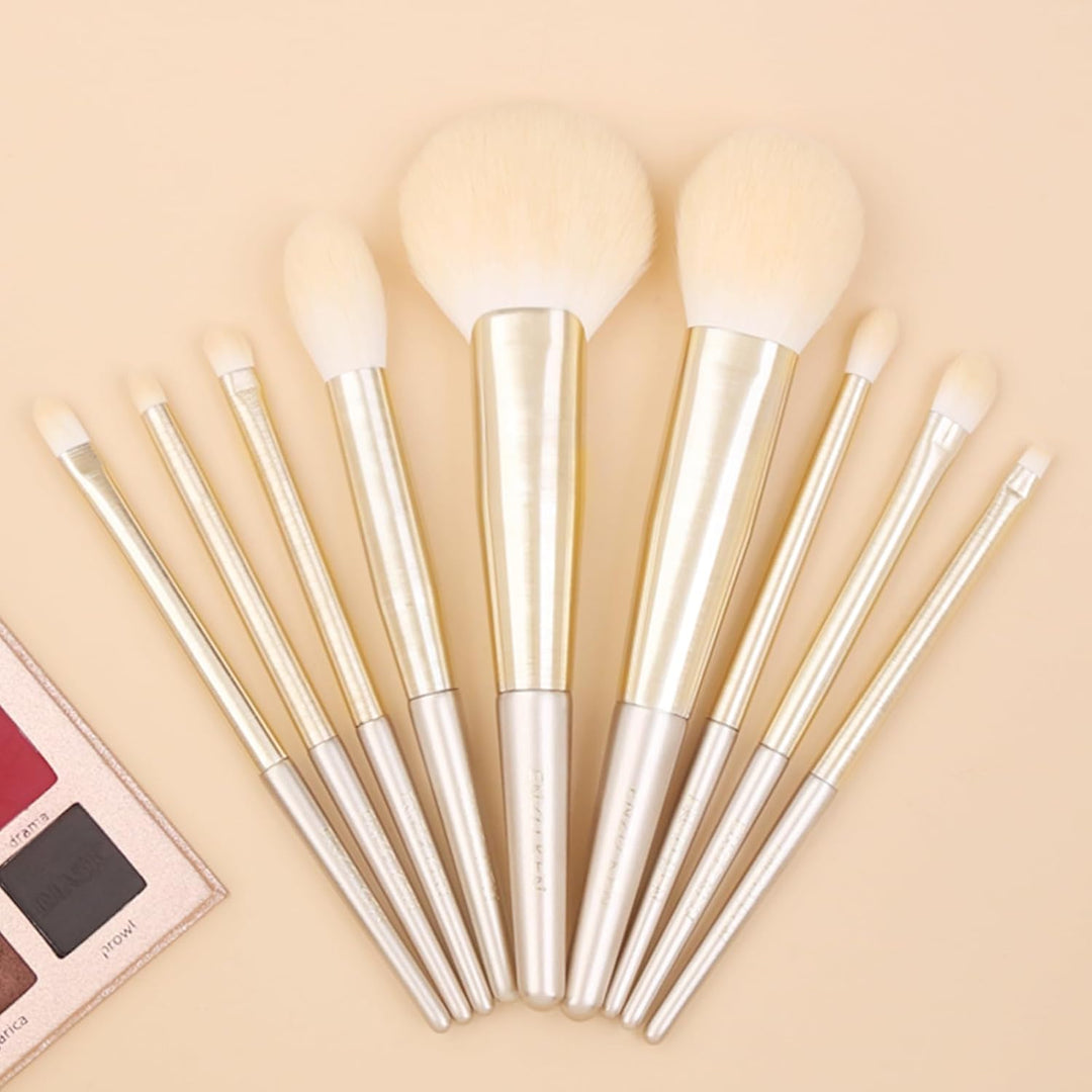Luxury ENZO KEN - Juego de brochas de maquillaje de pelo natural pr...
