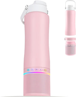 KAKULO Botella de agua con altavoz Bluetooth portátil, botellas de...