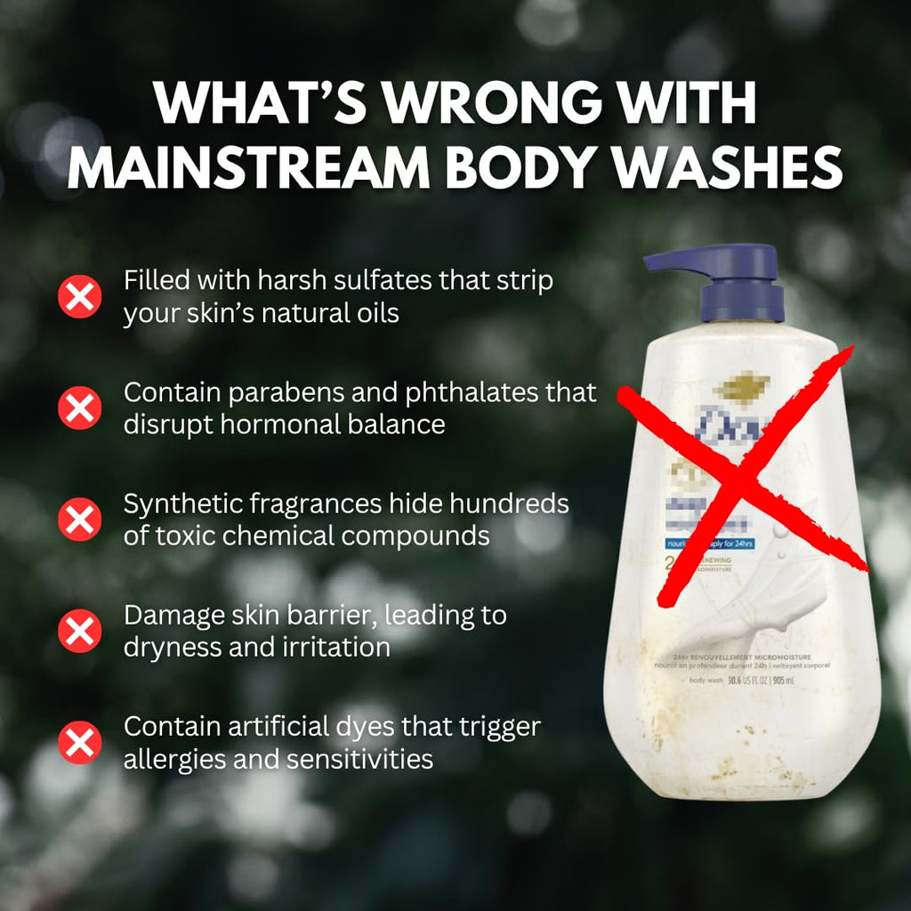PRIMALS Gel de baño natural, aloe vera, miel cruda, té verde, ingredientes naturales, cero fragancias artificiales, sulfatos, parabenos o colorantes, 13.5 onzas líquidas