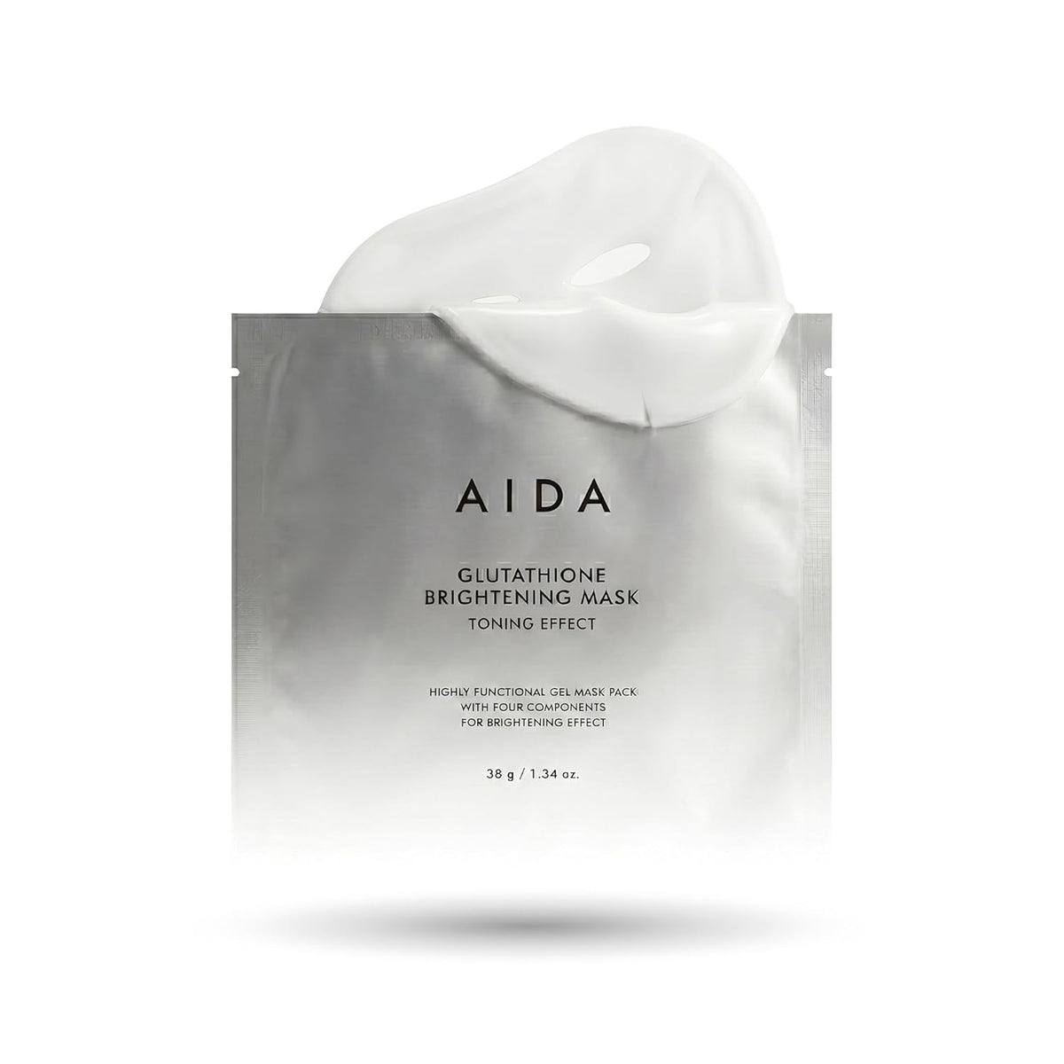 AIDA Máscara iluminadora de glutatión con efecto tonificante, paque...