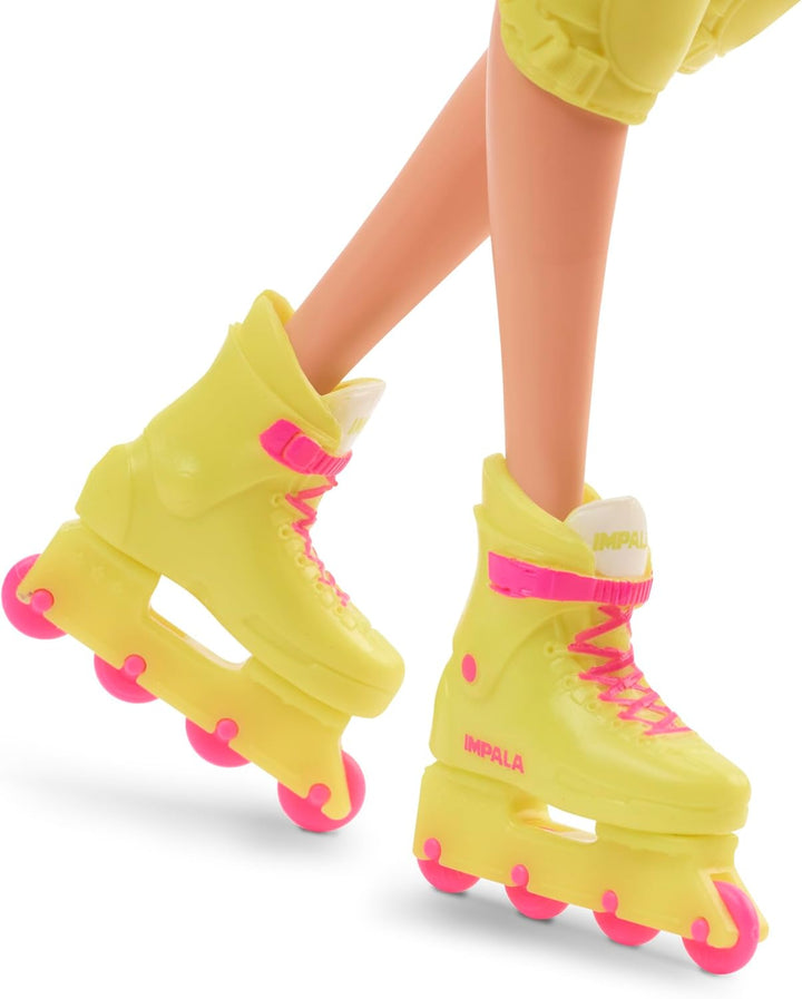 Barbie The Movie Margot Robbie - Muñeca de patinaje con traje de ne...