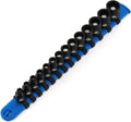 CASOMAN Juego de dados de impacto magnético de 14 piezas, 1/4", poco profundo, 6 puntos, métrico, 0.157 in a 0.591 in, acero CR-MO