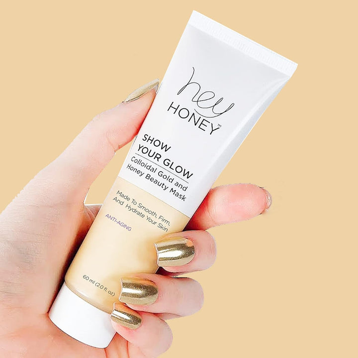 Hey Honey Skin Care Show Your Glow Máscara facial coloidal de miel...