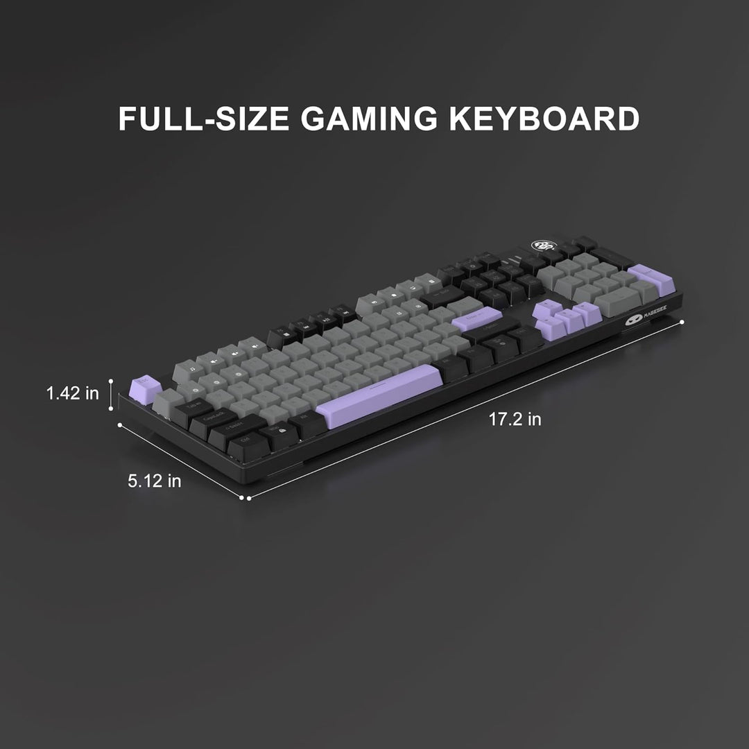 MageGee MK-Storm - Teclado mecánico para juegos, teclado iluminado...