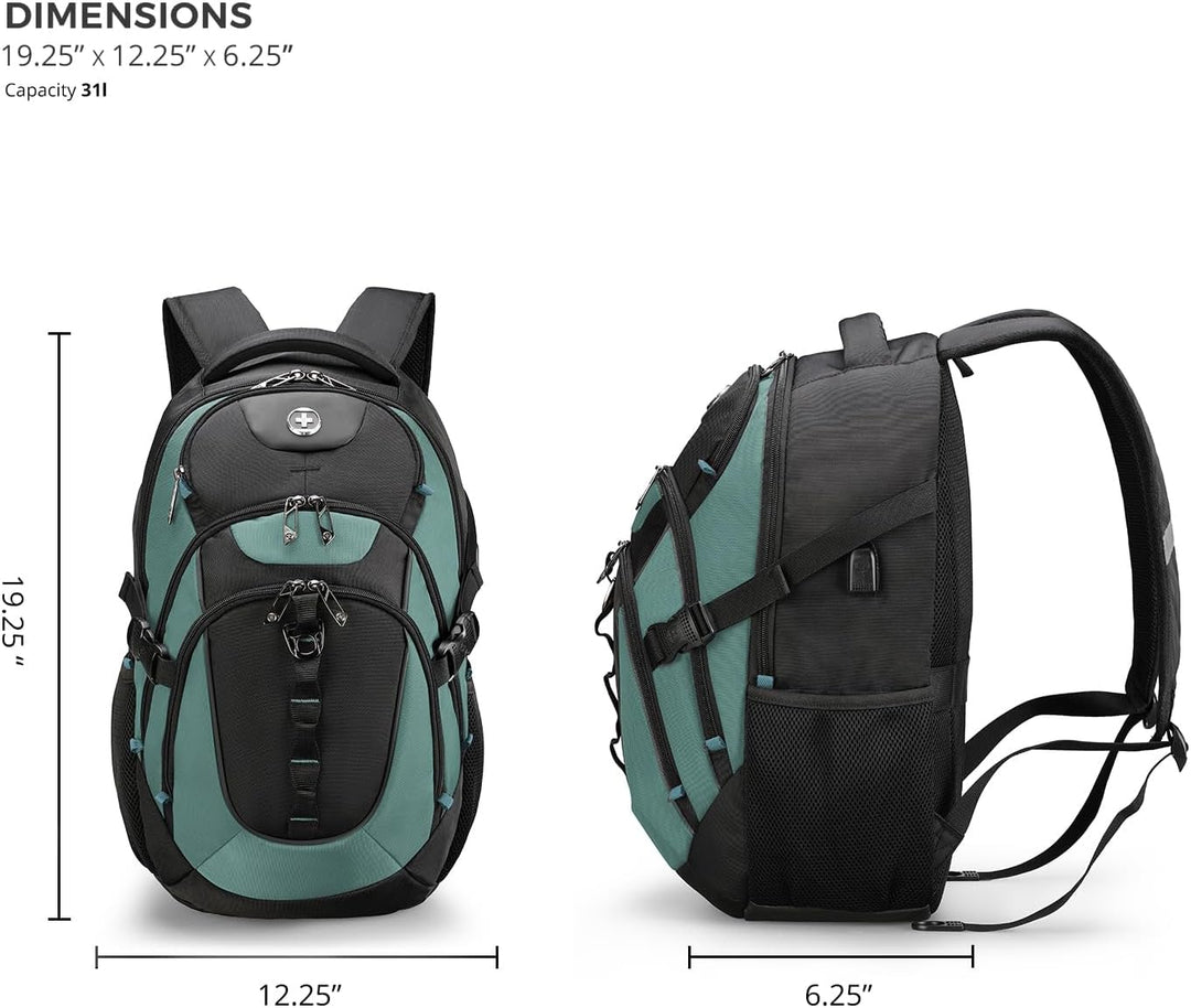 swissdigital Mochila para portátil de viaje de negocios, para hombr...