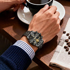 OLEVS Reloj para Hombres Clásico de Negocios en Acero Inoxidable Reloj para Hombre
