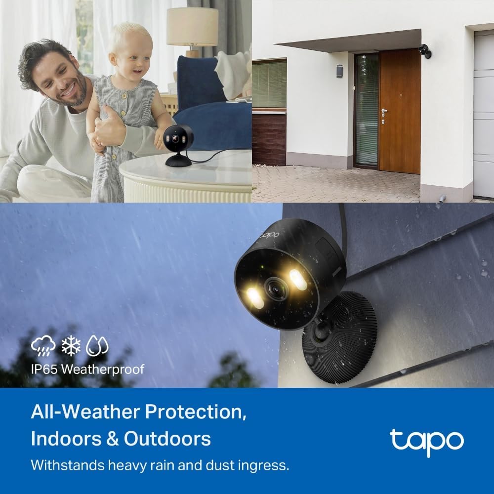 Cámara de seguridad Tapo para interiores/exteriores de 1080p