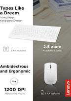 Lenovo 510 Combo inalámbrico con receptor USB de 2.4 GHz, teclado d...