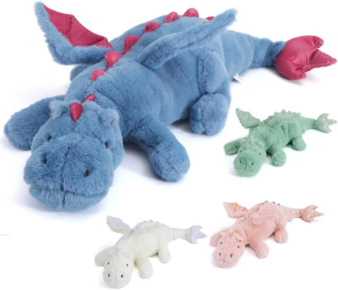Yulevxnv Peluche de dragón pesado de 10 libras, almohada de felpa p...