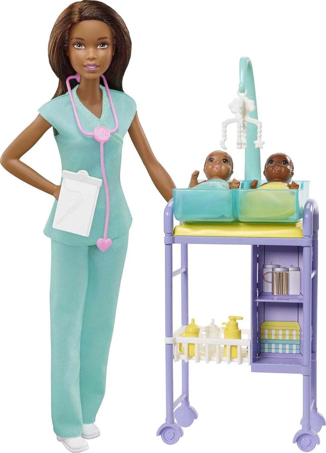 Barbie Juego de Carreras Profesionales, Conjunto de Doctora de Bebé...