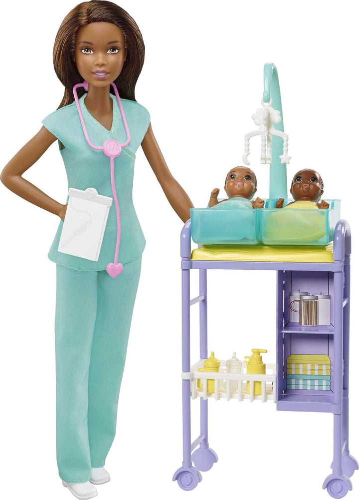 Barbie Juego de Carreras Profesionales, Conjunto de Doctora de Bebé...