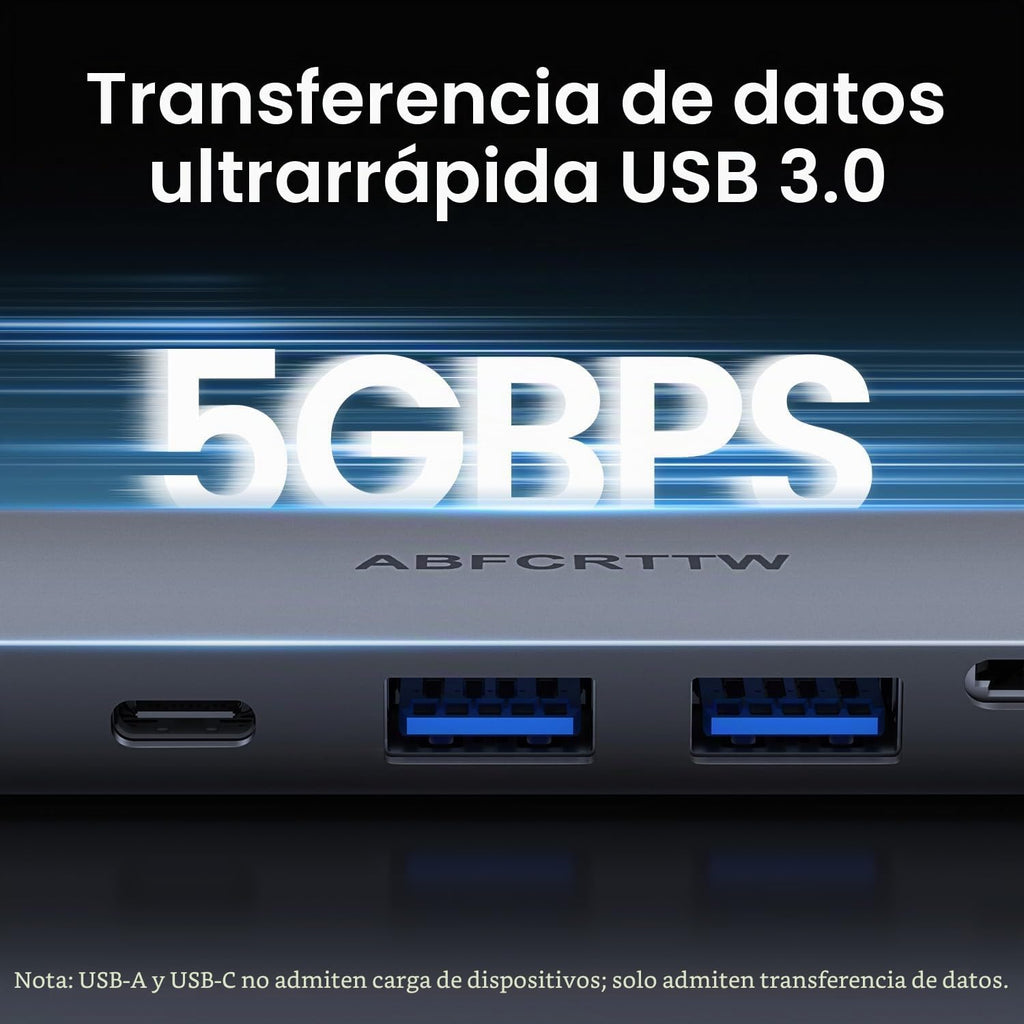 31.5'' USB C Hub Multiport adaptador HDMI 4K para MacBook Neo, iPad