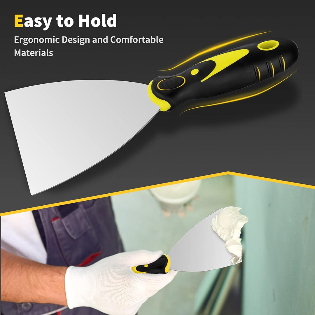 Juego de 4 cuchillos de masilla  raspador de pintura de