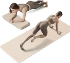PAIDU Esterilla de yoga plegable para fitness, extra gruesa de 2/5 pulgadas (0.394 in) | TPE antideslizante certificado SGS | 75 x 26 pulgadas extra larga | portátil y fácil de almacenar | para yoga