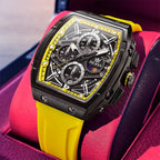 OLEVS Relojes para Hombre Casual Lujo Cara Grande Cronógrafo Multifuncional Relojes de Hombre Correa de Silicona/Nylon Duradera 3 ATM Resistente al Agua Reloj de Hombre Fecha Fase Lunar Reloj