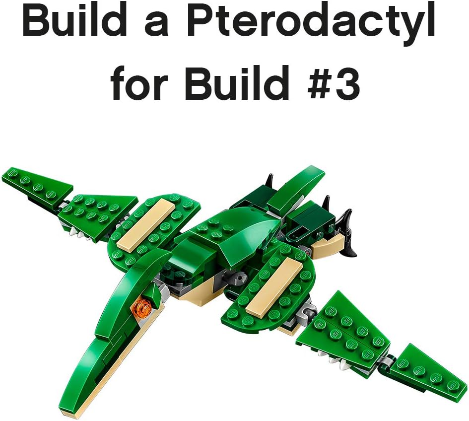 LEGO Creator 3 en 1 Mighty Dinosaur Toy se transforma de
