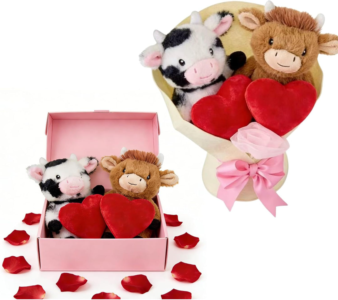 BibYuga Highland Cow - Regalo de peluche para el día de