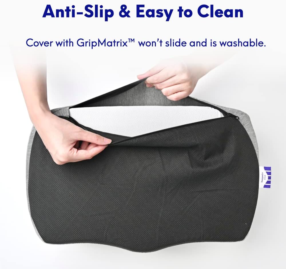 Lámpara C CUSHION LAB Reposapiés ergonómico para debajo del escritorio - Reposapiés de espuma viscoelástica con diseño de cresta de masaje patentado para trabajo, hogar, juegos, computadora, silla de oficina