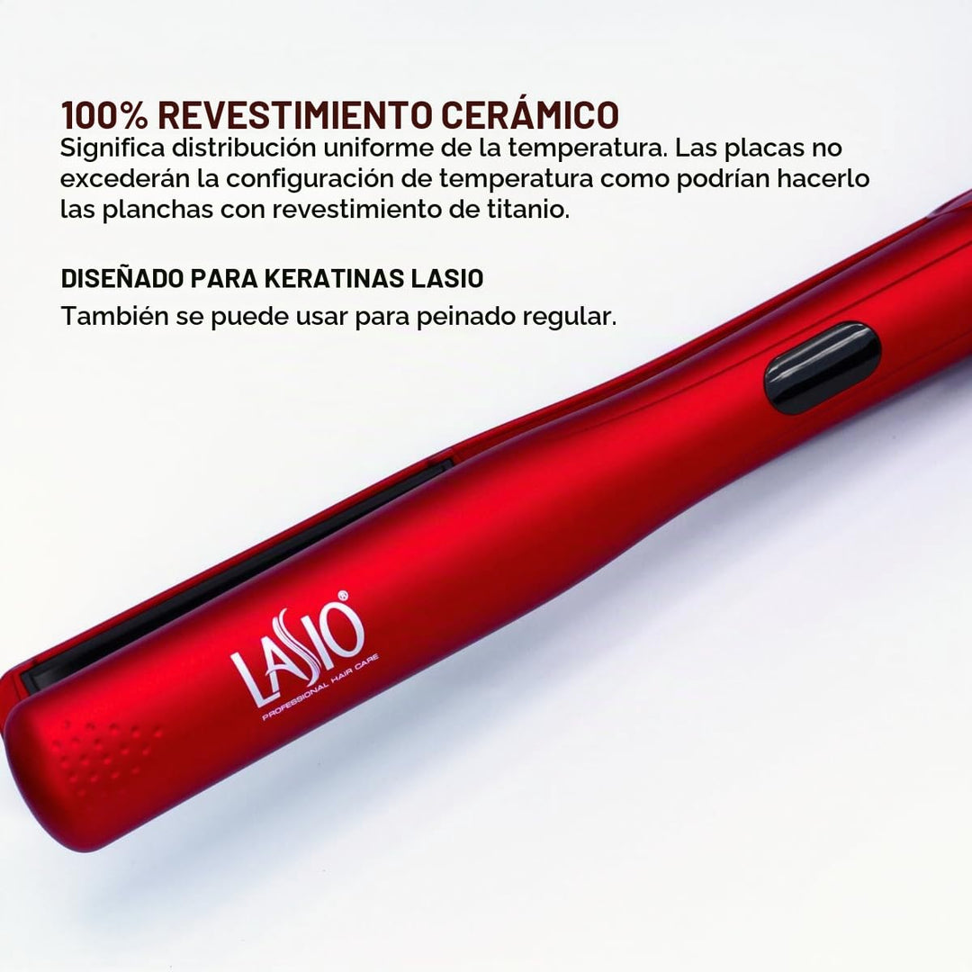 LASIO Plancha de pelo de cerámica recta profesional de 1 pulgada