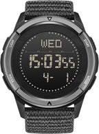 CakCity Relojes tácticos para hombres, relojes deportivos militares con caja de fibra de carbono, reloj ligero impermeable para mujeres/hombres, relojes digitales con brújula, contador de pasos