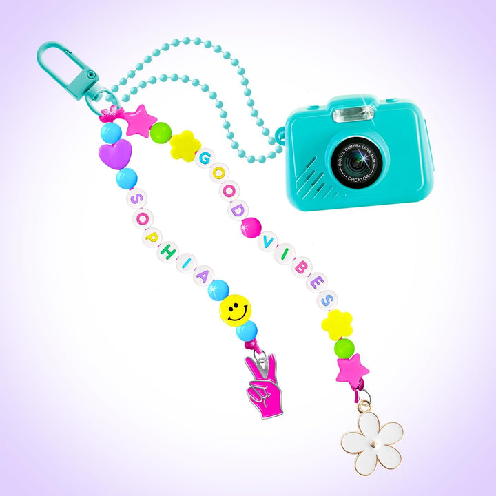 Style 4 Ever Mini Digital Camera Bag Charm Kit - Turquesa: marcos y...