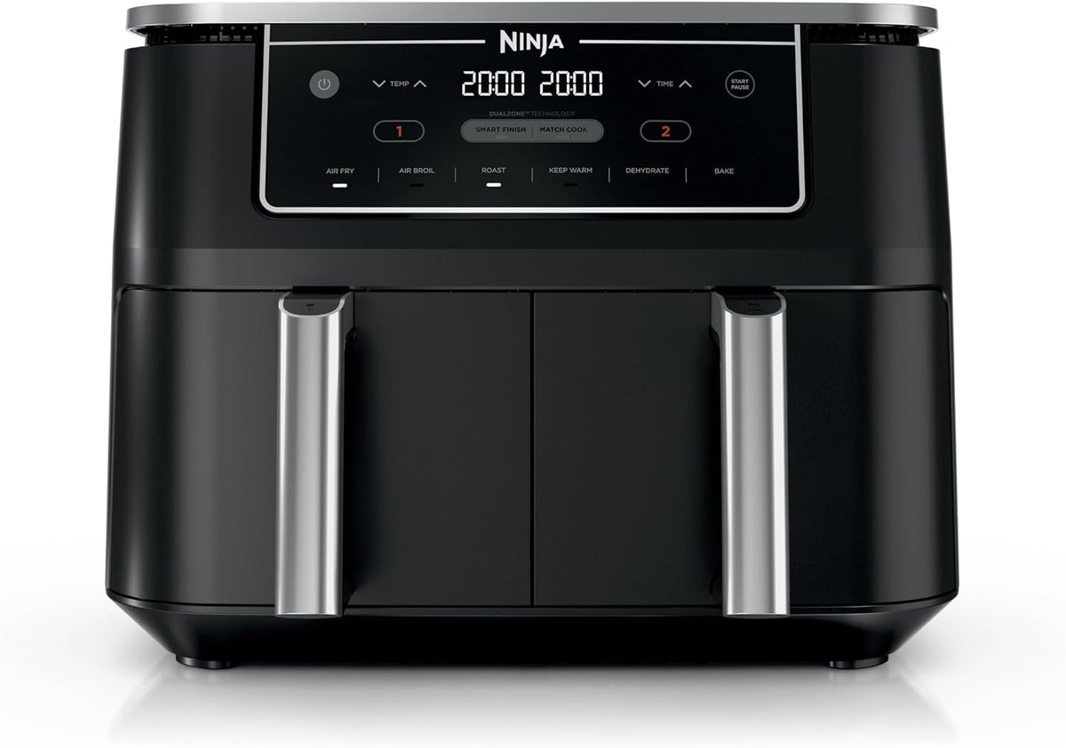 Ninja Foodi Air Fryer, 10 Qt DualZone, 6-en-1, negro, DZ302