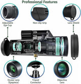 JBSZTH Telescopio monocular de 12 x 50 pulgadas de alta
