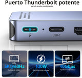 Adaptador de concentrador USB C para MacBook Pro\/Air M5 M4 M3 M2 M...