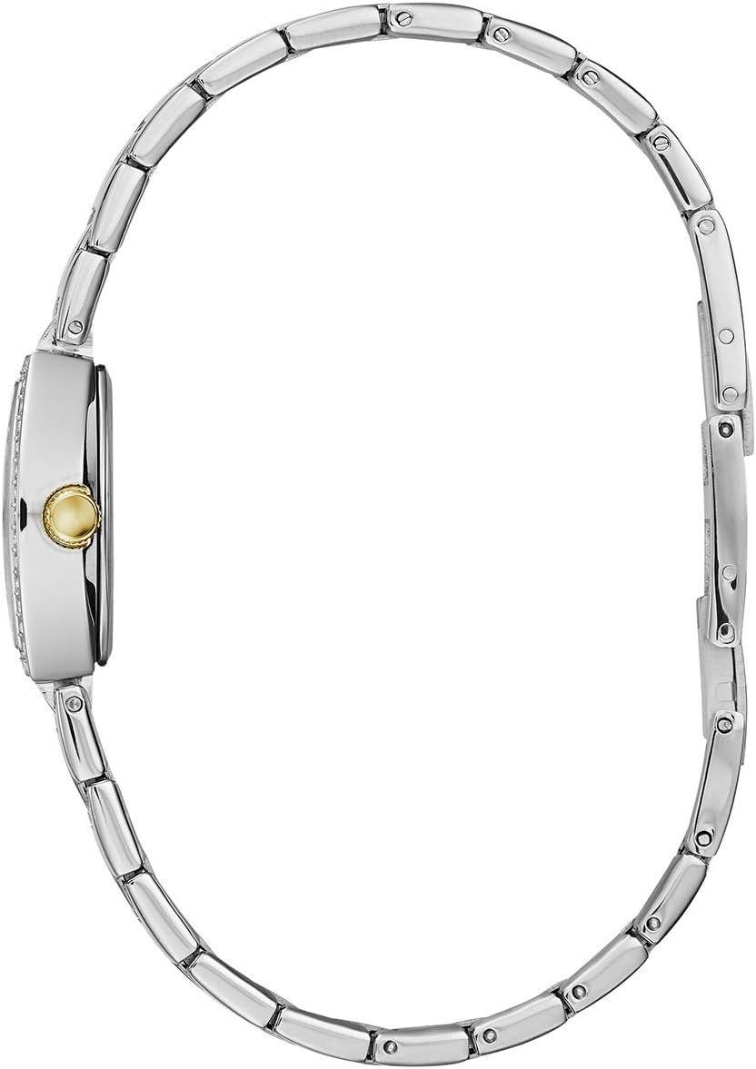 Caravelle by Bulova Reloj de Dama Vestido Mini de Cuarzo, Cristales, Nácar, 18x24mm