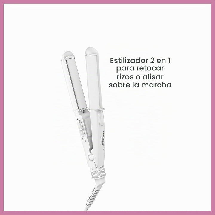 Conair Travel Smart - Plancha y rizador de pelo, herramienta 2 en 1...